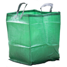 (4) 120L Green Garden Waste Bags Polypropylene Organic Material Refuse Sack Bin
