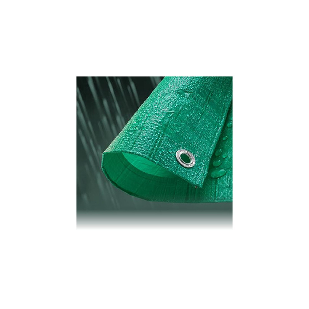 (1.8M x 2.4M, 1) Economy Green Waterproof Tarpaulin Sheet Tarp Cover With Eyelets