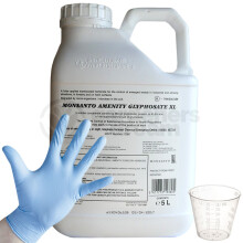 1 X 5L Monsanto Amenity Xl Very Strong Glyphosate Weedkiller + Free Cup & Glove