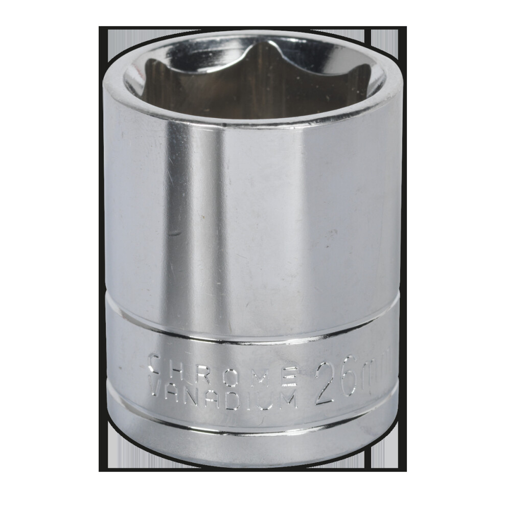 SEALEY - S0662 WallDrive Socket 26mm 1/2"Sq Drive