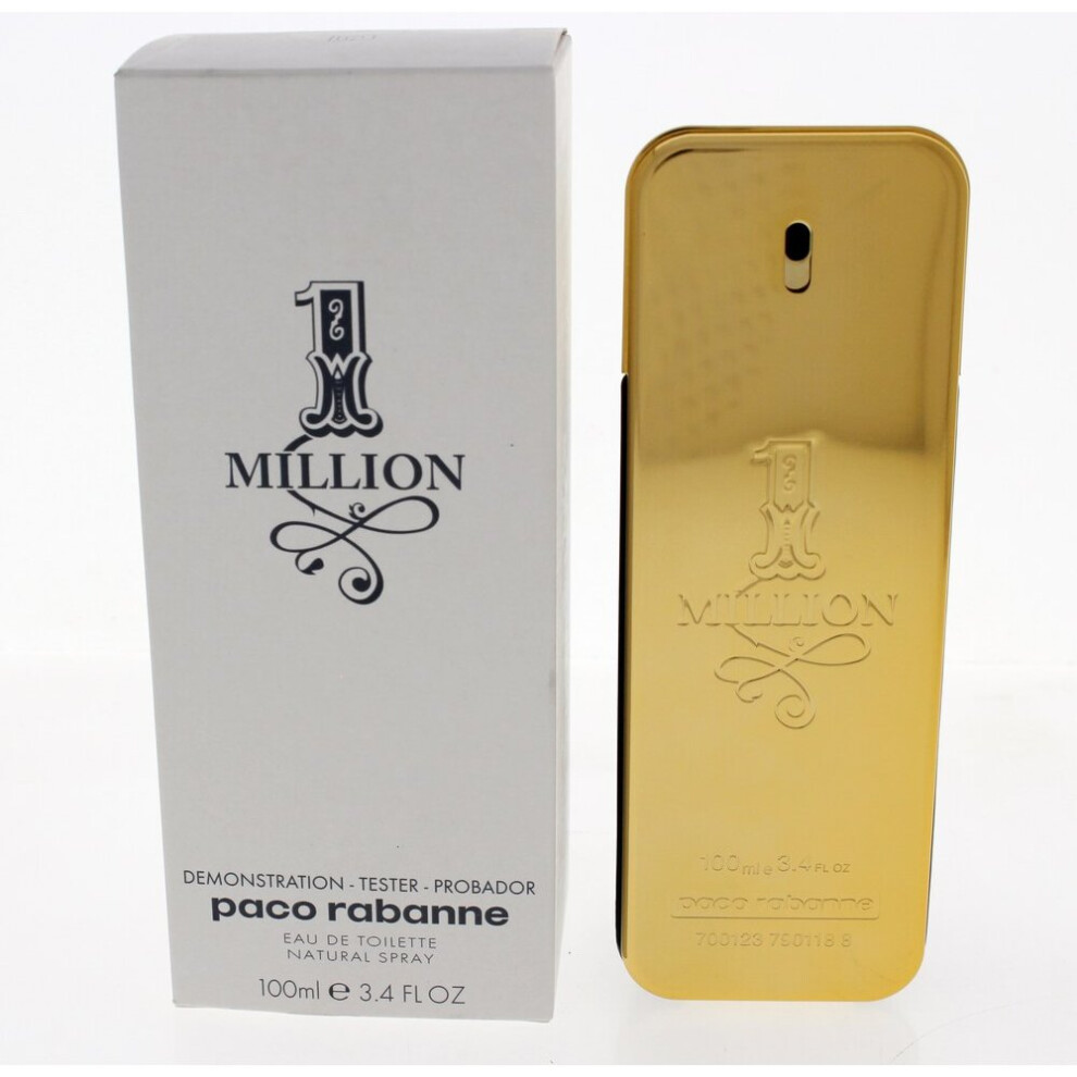 1 Million by Paco Rabanne 3.4 oz EDT Cologne for Men New Tester