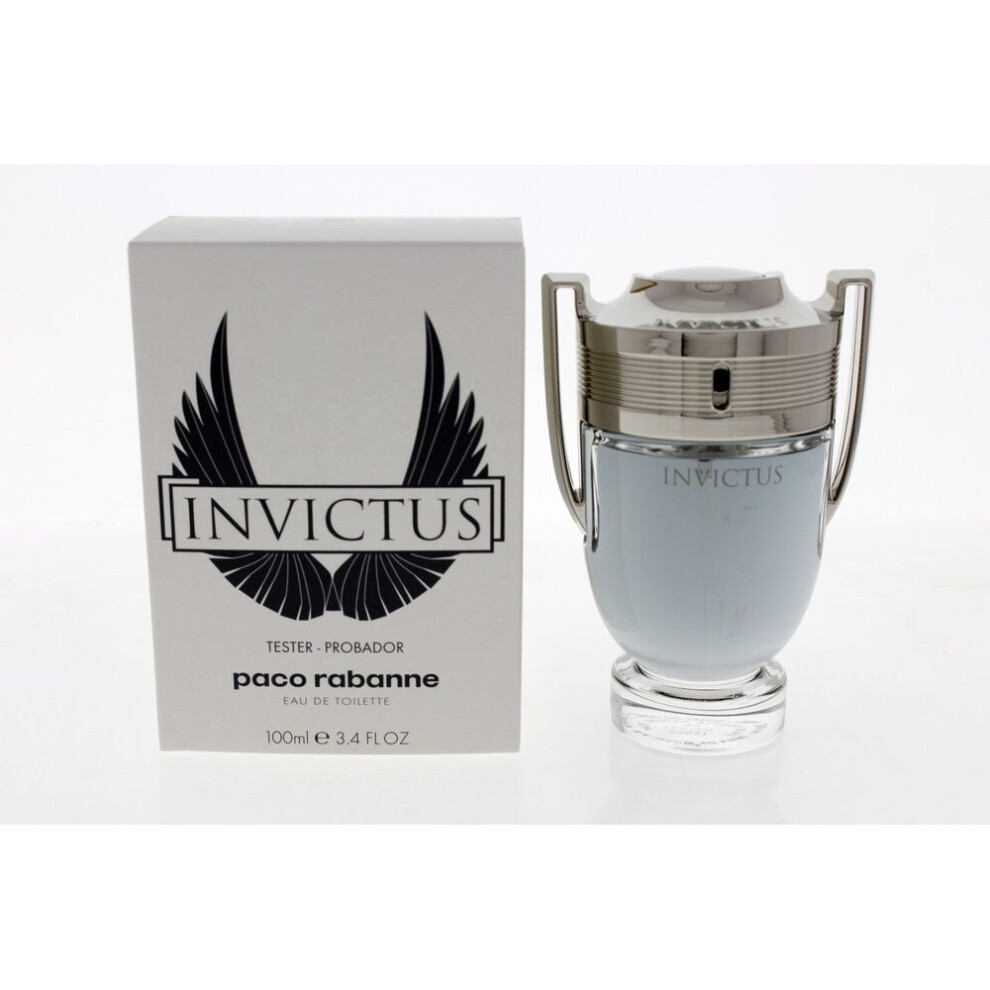 Invictus by Paco Rabanne 3.4 oz EDT Cologne for Men Brand New Tester