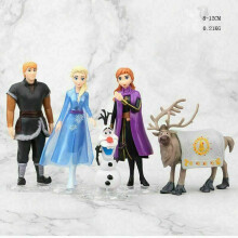 5Pcs Frozen Princess Cake Toppers Elsa Olaf Anna Figures Set Disney Toy Topper