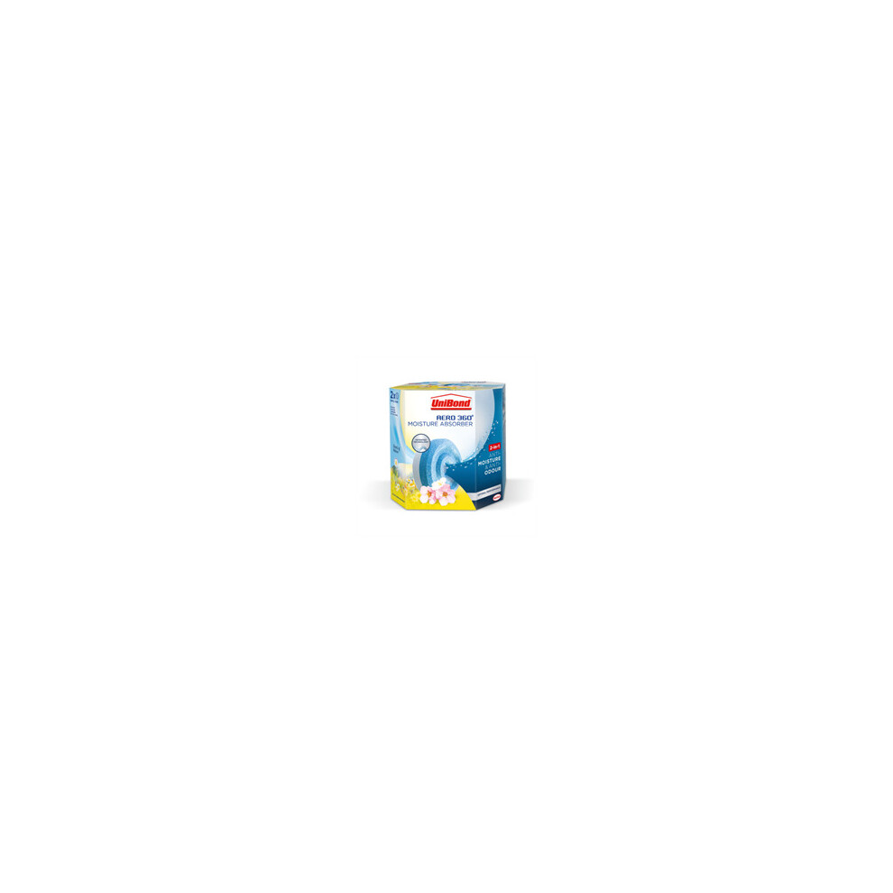 Unibond Aero 360 Moisture Absorber Refill Wildflower Meadow 2pk