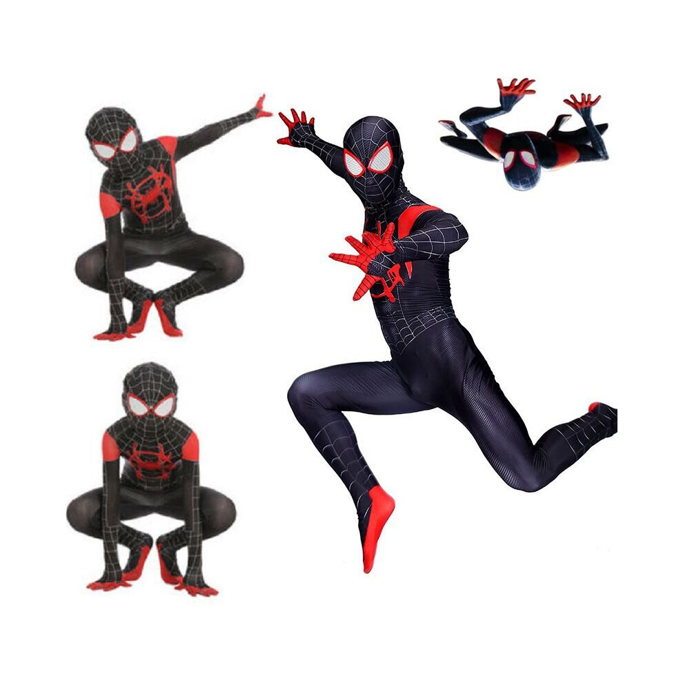 Spider-Man Into the Spider-Verse Kids Adult Costume Miles Morales Cosplay  Outfit on OnBuy