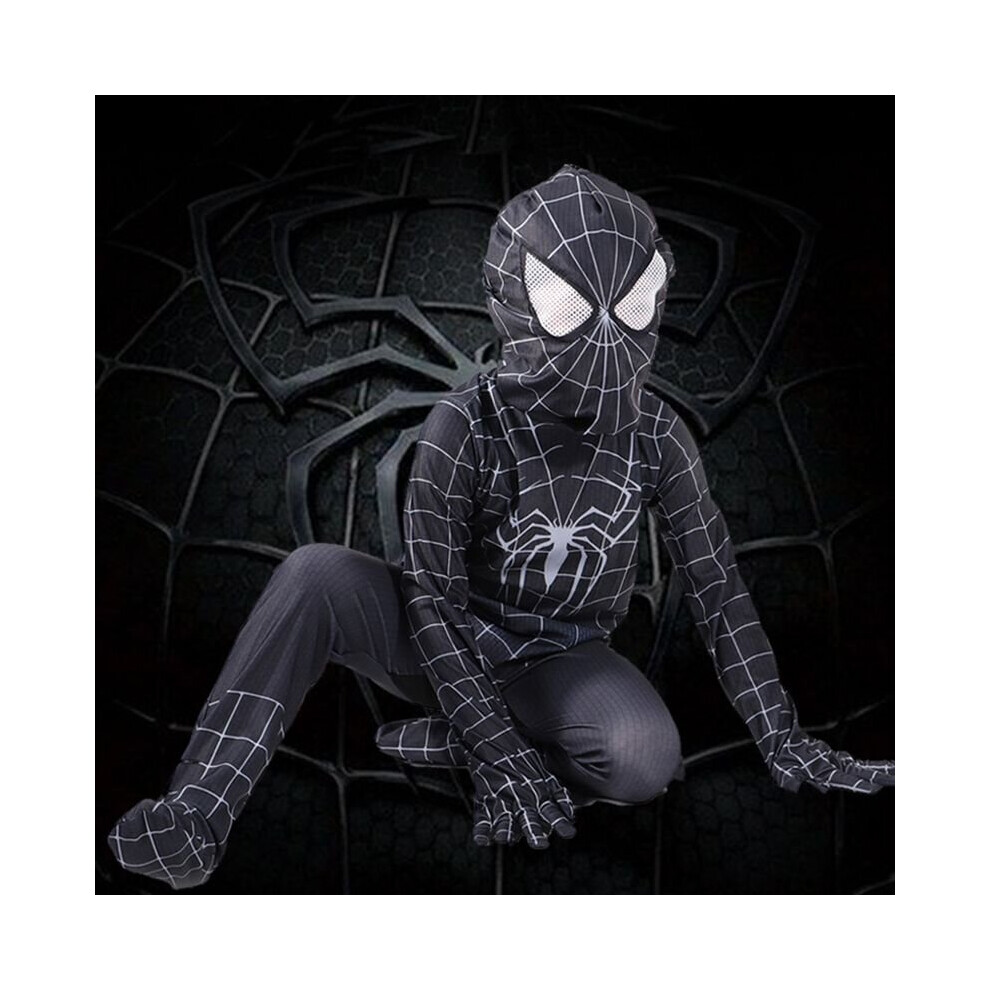 Black Spiderman Costume Halloween Cosplay Superhero Spider Suit For Kids  Adult on OnBuy