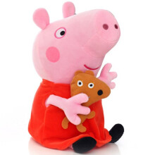 (Peppa Pig, 20cm) Peppa Pig George Mummy Daddy Plush Toy 20-110cm Stuffed Doll Kids Fans Gift