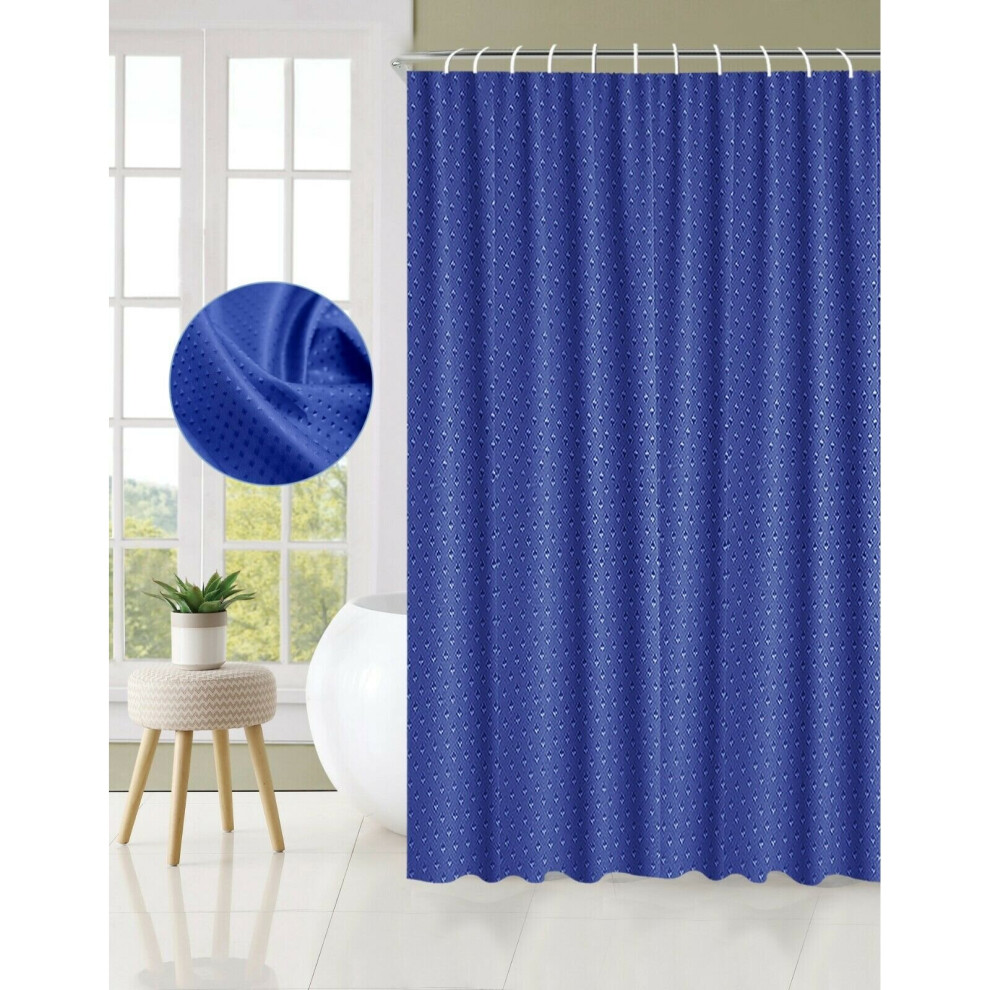 (Purple) Extra Long Bathroom Shower Curtain With Hooks Waterproof Curtain