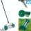 3 Step Rolling Grass Lawn Aerator Steel Spike Roller Aluminum Adjustable Handle 2