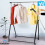 Chrome Adjustable Dress Coat Jackets Hanging Rail Rack Stand Hanger 4