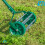 3 Step Rolling Grass Lawn Aerator Steel Spike Roller Aluminum Adjustable Handle 7