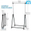 Chrome Adjustable Dress Coat Jackets Hanging Rail Rack Stand Hanger 1