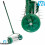 3 Step Rolling Grass Lawn Aerator Steel Spike Roller Aluminum Adjustable Handle 1