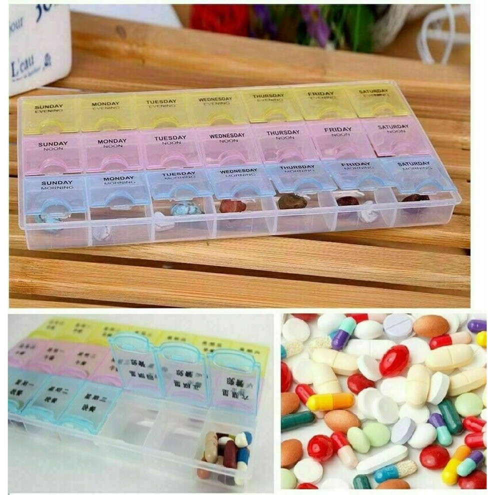 Teentok Large Monthly Weekly Daily Medicine Dispenser Pill Box