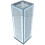CRYSTALLIZED Crushed Mirrored Rectangular Flower Pot Floral Design 2