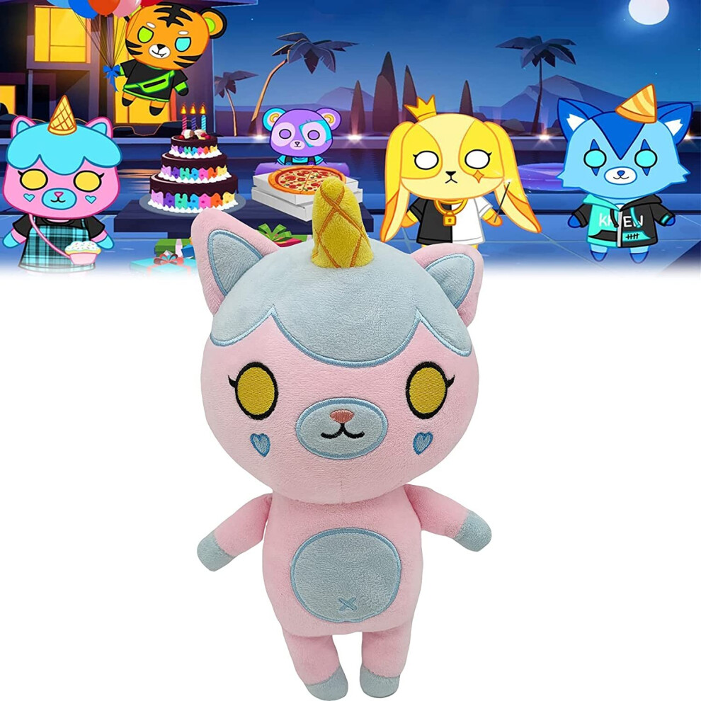 (Rainbow) 25Cm Funneh Plush Toy Stuffed Teddy Doll Kids Gift Gold
