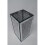 CRYSTALLIZED Crushed Mirrored Rectangular Flower Pot Floral Design 4