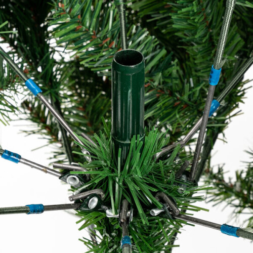 Christmas Tree 7FT 1350 Branch Flocking Spray White Plus Pine Cone 2