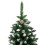 Christmas Tree 6FT 920 Branches Flocking Spray White Plus Pine Cone 14