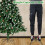 Christmas Tree 6FT 920 Branches Flocking Spray White Plus Pine Cone 17