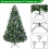 Christmas Tree 6FT 920 Branches Flocking Spray White Plus Pine Cone 13