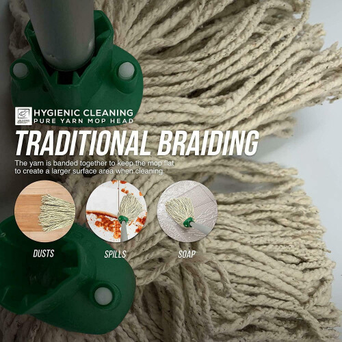 5x Cotton Mop Heads Replacement Floor Multi Fit Heavy Duty Cleaning 2