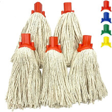 5x Cotton Mop Heads Replacement Floor Multi Fit Heavy Duty - Red