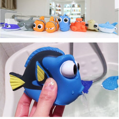 Babylegetøj til badet Finding Nemo Dory – flyde- og vandspray-legetøj i blødt gummi til børn 2