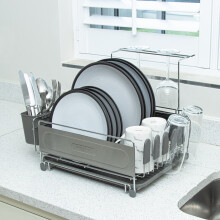 (Grey/Silver) Blackmoor Deluxe Stainless Steel Dish Drainers