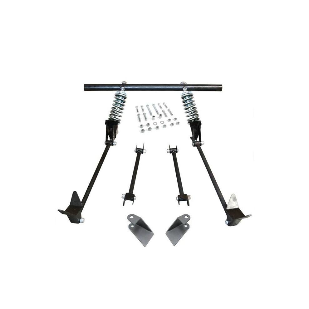 Helix Suspension Brakes & Steering 685878 Triangulated Rear 4-Link Assembly With 37 Coilovers For 1937 Ford Delivery, Slantback & Humpback 802269220652