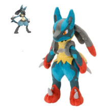 11"/ 28CM Pokemon Mega Evolution Mega Lucario Plush Doll Figure Toy Kids Gift