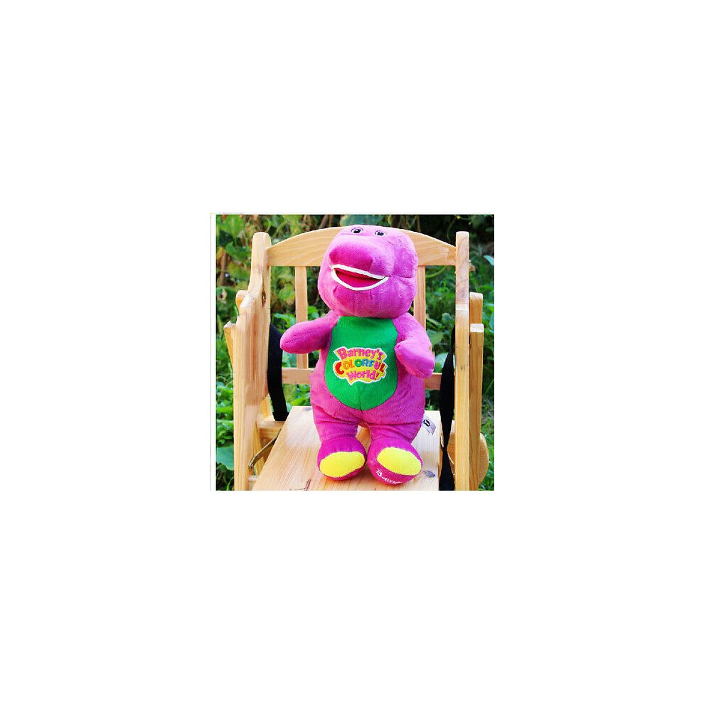 (Purple) New Singing Barney And Friends Barney 12" I Love You Song Plush Doll Toy Gift Purple