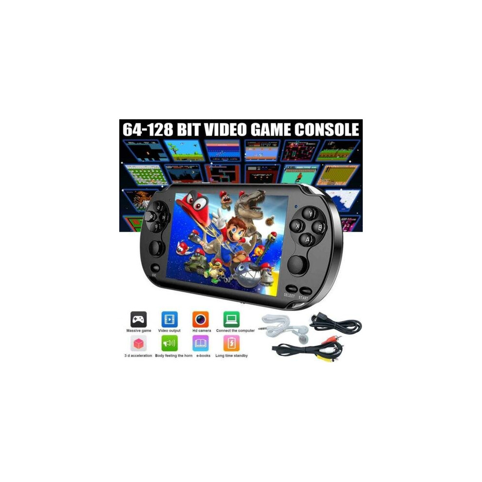 Photos - Other Toys 128 Bit Handheld 5 Inch Video Game 1000 Games Portable Console Player