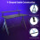 Costway Gaming Desk Monitor Shelf Computer Table w/ Game Handle Rack Black 6