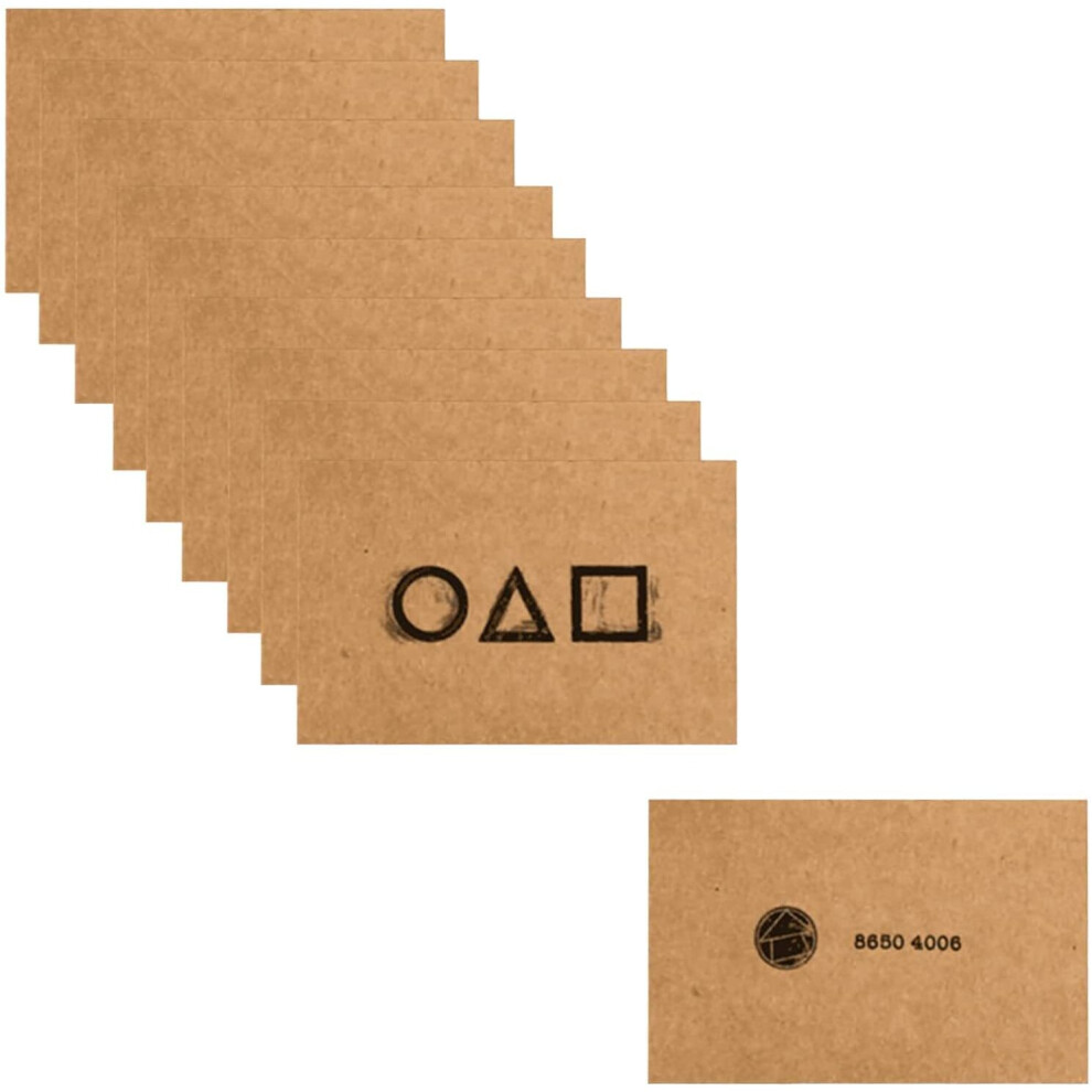 10 Pcs Squid Game Invitation Card Game Business Card