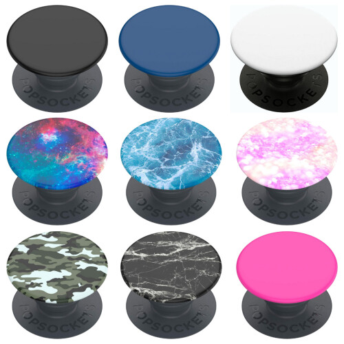 (White) PopSockets PopGrip Basic Expanding Stand and Grip for Smartphones (Not Swappable) 1