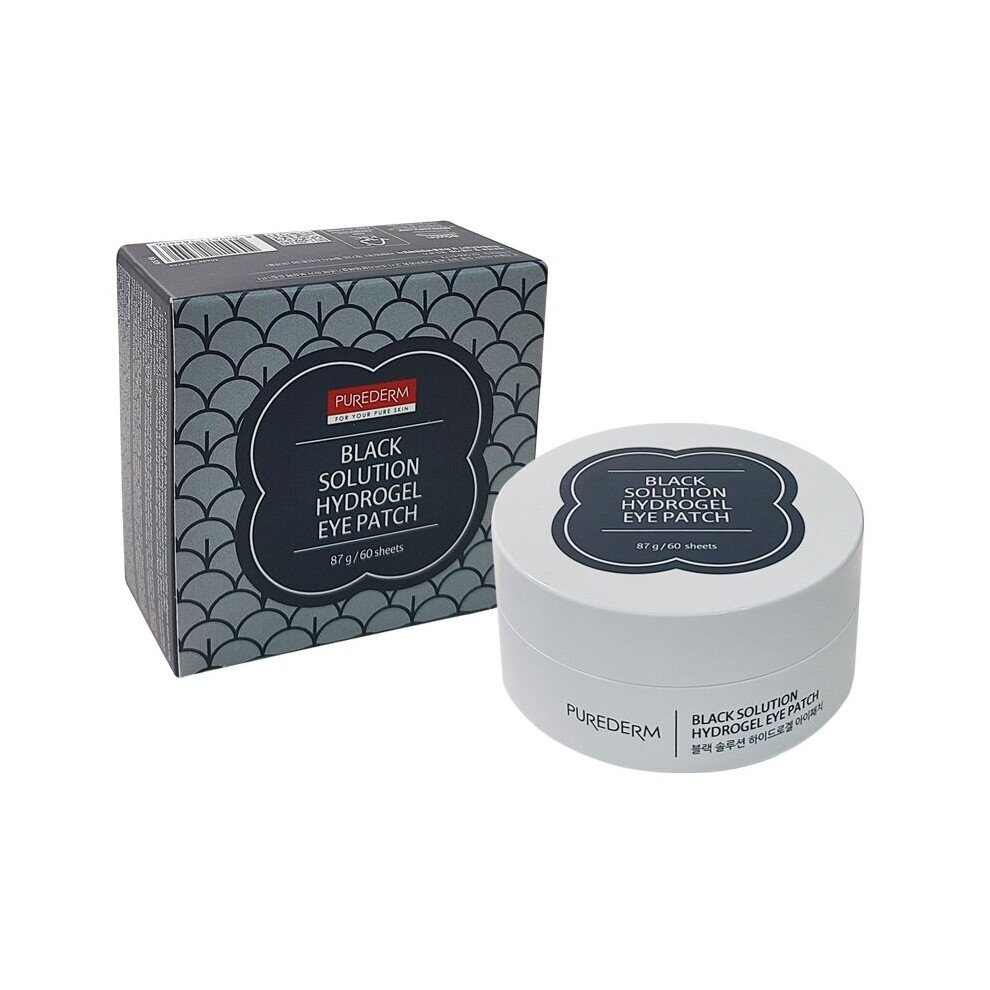 Purederm Black Solution Hydrogel Eye Patch 60 Sheets 87G