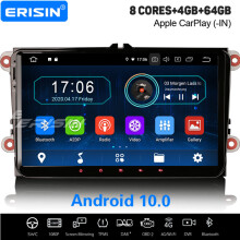 9" 8-Core Android 10.0 Car Stereo WiFi DAB+ Sat Nav For VW Golf 5/6 Passat Touran Amarok Jetta Skoda