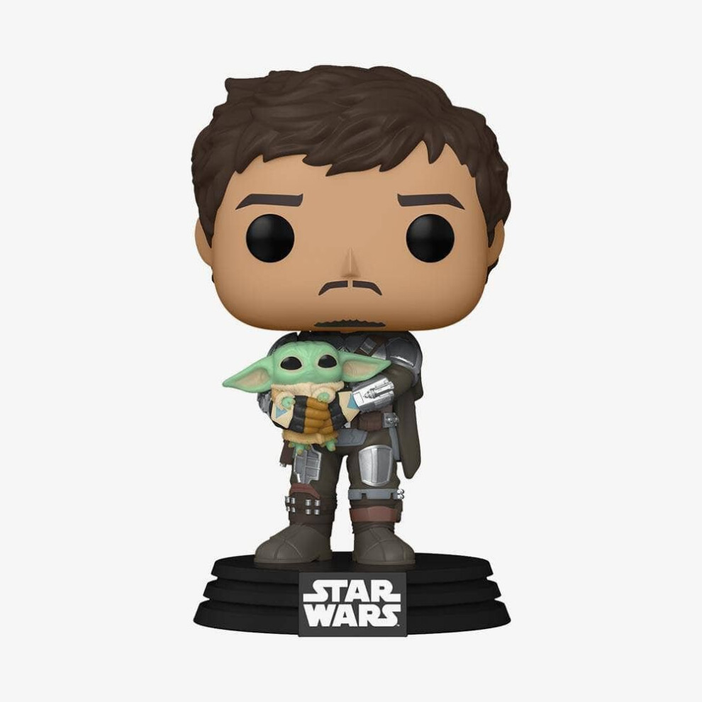 Star Wars The Mandalorian Mandalorian Holding The Child Pop! Vinyl Figure