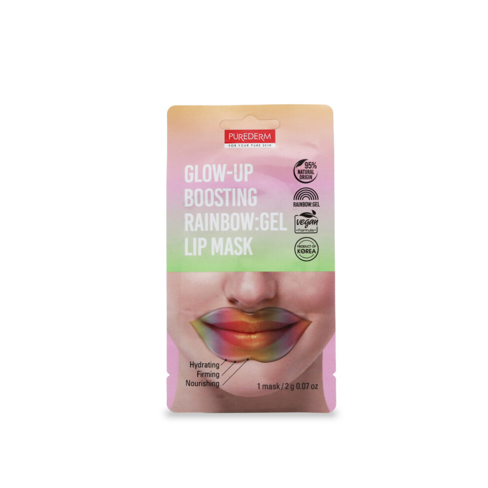 Purederm Glow-Up Boosting Rainbow Gel Lip Mask - Hydrate And Enhance Your Lips With A Spectrum Of Colors