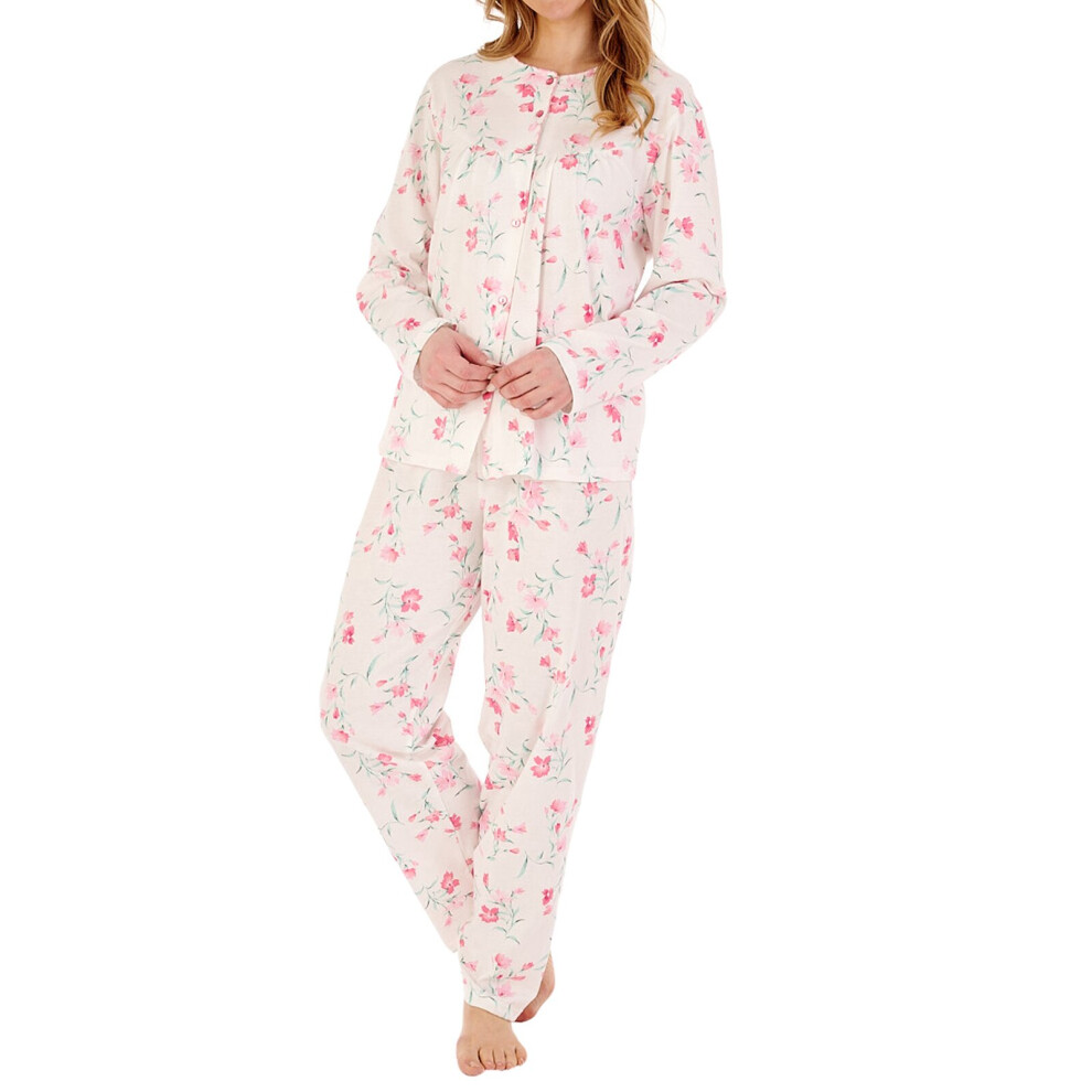 (Ivory, 20/22) Slenderella PJ88110 Women's Floral Cotton Pyjama Set