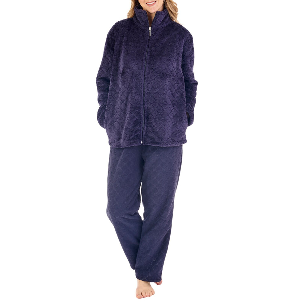 (Indigo, Small) Slenderella PJ88353 Women's Loungewear Set