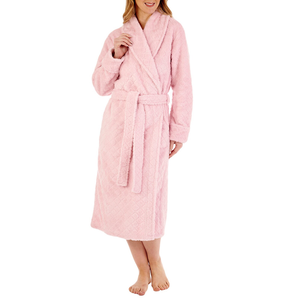 (Pink, Large) Slenderella HC88352 Women's Dressing Gown