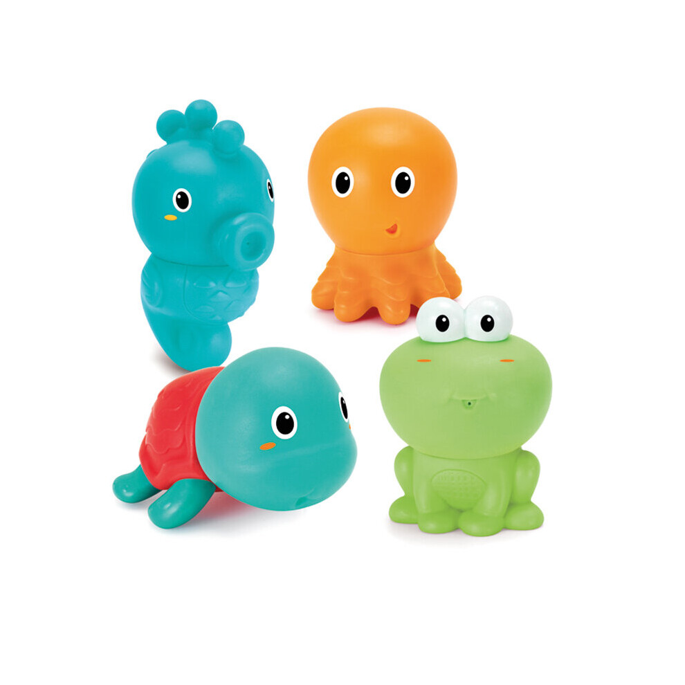 Infantino Senso Plug & Squirt Aquarium Ocean Buddies Bath Time Friend