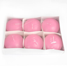 6 Large Floating Candles - Pink