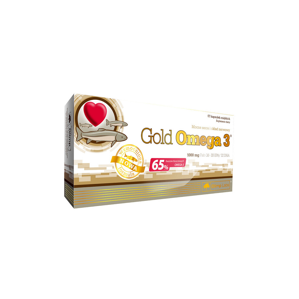 Olimp Gold Omega 3 1000 mg, 60 kapsuÅek miÄkkich