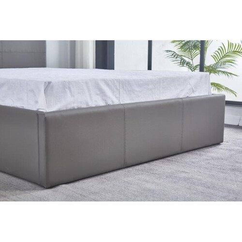 (Grey) Kosy Koala 3FT Single Side Leather Ottoman Bed 1