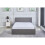 (Grey) Kosy Koala 3FT Single Side Leather Ottoman Bed 1