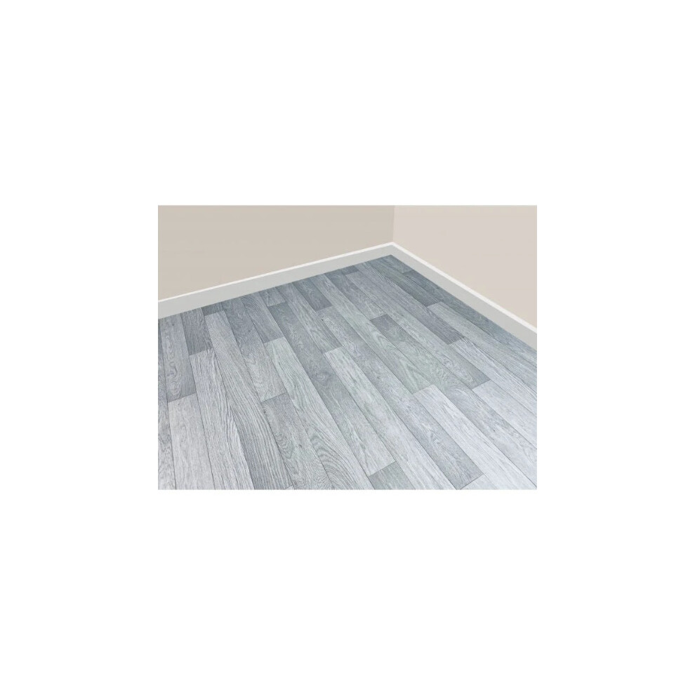 (4m, 4m) Detroit Light Grey Vinyl Roll Flooring - 2m & 4m