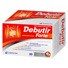Debutir Forte 60 kapsułek – FSMP na dolegliwości jelit, maślan sodu w acyloglicerolach dociera do jelita grubego